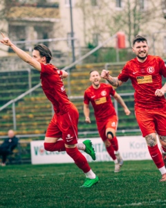 Christian Gawe und Luis MIllgramm beim Torjubel