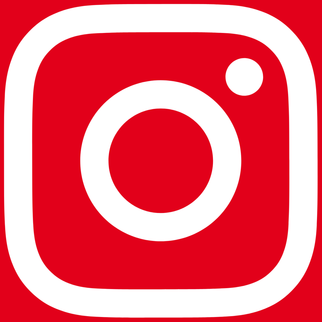 Instagram Logo weiß rot